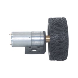 High Torque Gear Motor 12V Geared Motor Smart Car Set, Robot Walking Chassis Motor Kit, Wheel Coupling+Fixed Frame High Torque Motor (Color : 12v, Size : 210RPM)