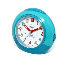 Atlanta Children's Alarm Clock without Ticking Quiet Movement Quartz Light Snooze (Blue B)
