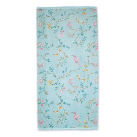 Pip Bath Towel Les Fleurs Colour Blue Size 70 x 140 cm