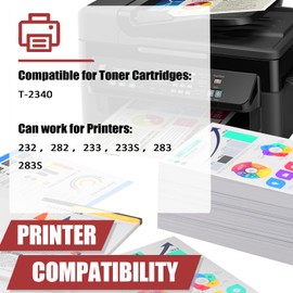 OVINDA T-2340 Toner Cartridges Compatible for Toshiba T-2340 T2340 T-2340U Toner Cartridge Work for Toshiba E-Studio 232 282 233 233S 283 283S Copiers