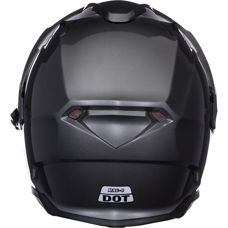 Bell Mag-9 Open Face Motorcycle Helmet (Solid Gloss Titanium, XX-Large)