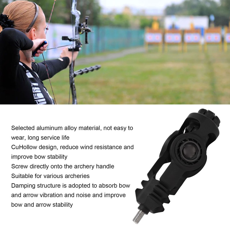 Archery Compound Recurve Bow Stabilizer Shock Absorption for Outdoor Hunting