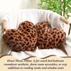 Fiwochic 2 Pack Leopard Throw Pillows, Small Heart Shaped Wedding