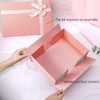 Pink Gift Box for Present, Large Gift Box 13 x