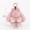 Fluffy Bunny Keychain for Holiday Gifting – Cute Bow Rabbit