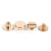 01 Wholesale Solid Brass Button Stud Screw Nail Screwback Leather