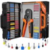 Preciva Ferrule Crimping Tool Kit, Hexagonal Ferrule Crimper AWG23-10/0.25-6mm² with