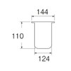 SANEI H650F-S Sink Drain Basket, Stainless Steel, Diameter 5.7 inches