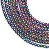 Synthetic Round Multicolor Hematite Gemstone DIY Jewelry Making Loose Beads