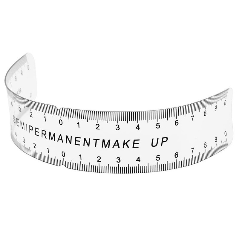SUPVOX Eyebrow Stencil Ruler Eyebrow Measure Balance Template Translucent Tattoo