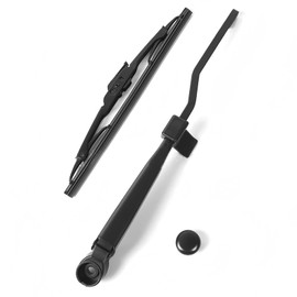 DACIRTY Rear Windshield Blade Kit, 180 Degree Scraping Wiper and Rear Wiper Arm Assembly, Replacement OEM #5102882AA Part, Compatible with Jeep Grand Cherokee (Black)