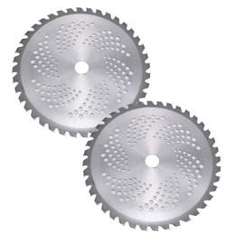 2 x 40 Teeth Circular Saw Blade Mower Blade Brush Cutter Blade Sharp Replacement Blade with 2.5 cm Arbor for Cutters, Trimmers, Weed Eaters, Hand Circular Saws