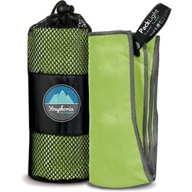 Youphoria Microfiber Travel Towel Fast Drying Lightweight - Quick Dry Towel for Camping, Beach, Backpacking, Hiking, & Sport