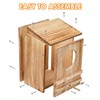 Barn Owl House,Owl Nesting Box for Outside, Wooden Screech Owls