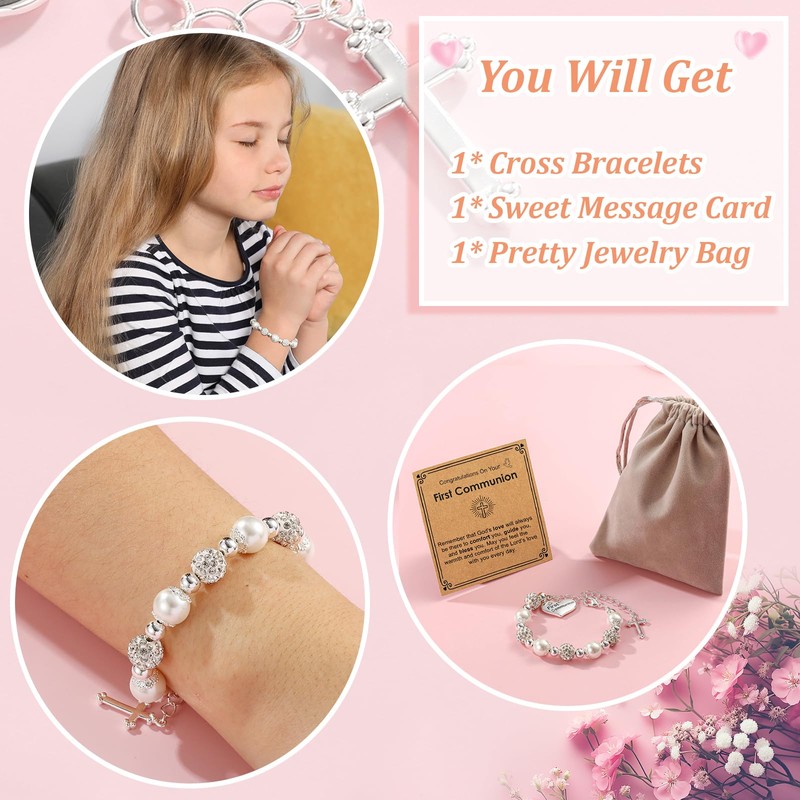 Lydow Confirmation Gifts for Teen Girls Catholic Gift Bracelet Religious