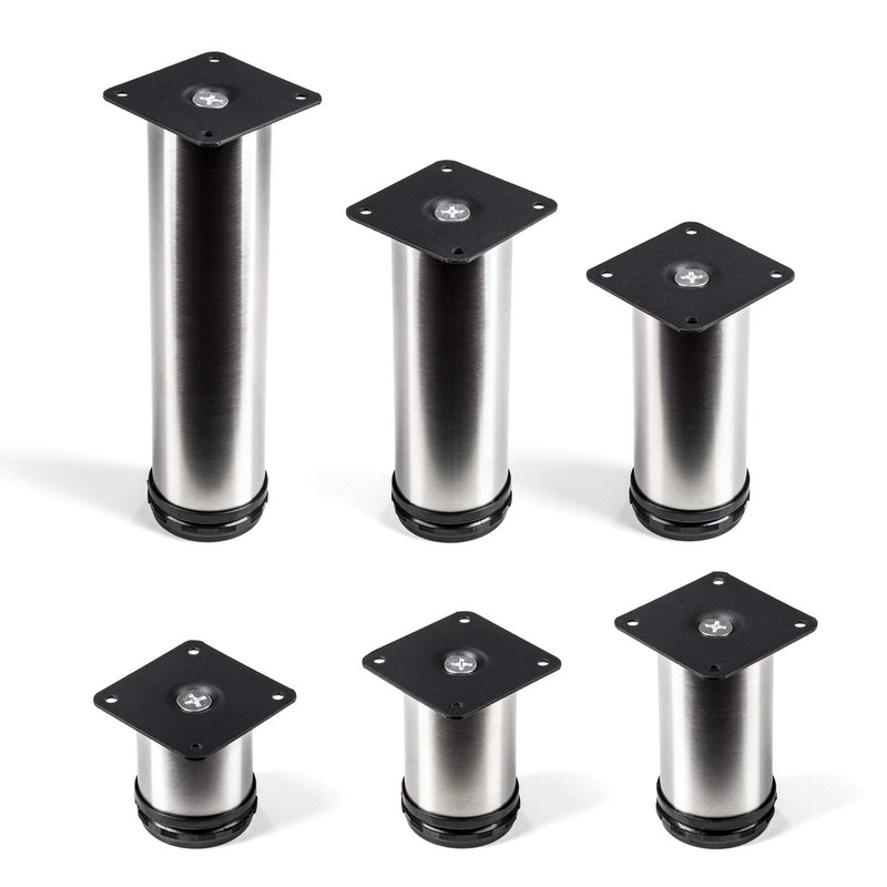 Set of 4 Jim Bed Feet Real Stainless Steel Diameter