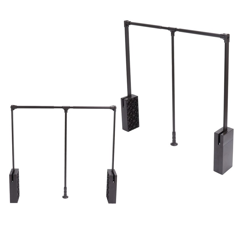 Garosa Pull Down Wardrobe Rail 22lb Load Capacity Adjustable Width