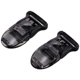 KIYOHARA SUN90-101 Sankoko Fish Clips for Flat Tape, Pack of 2, 0.6 inches (15 mm), Width 0.6 inches (15 mm), Black