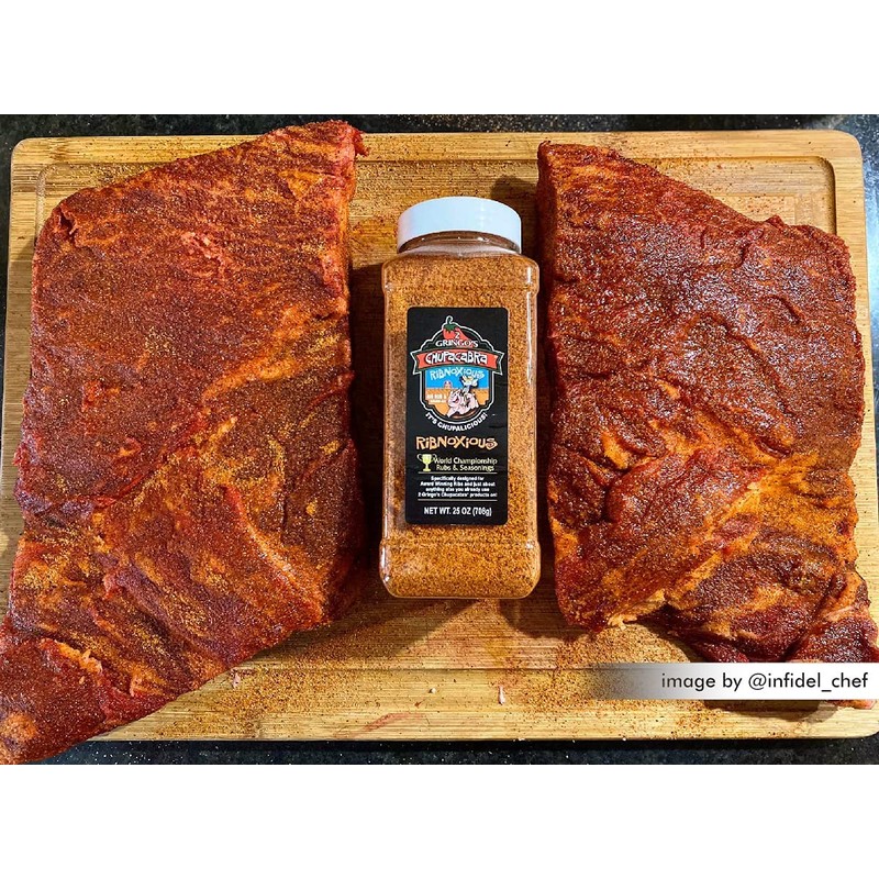 2 Gringos Chupacabra Ribnoxious Rub, 25 Ounce Bottle