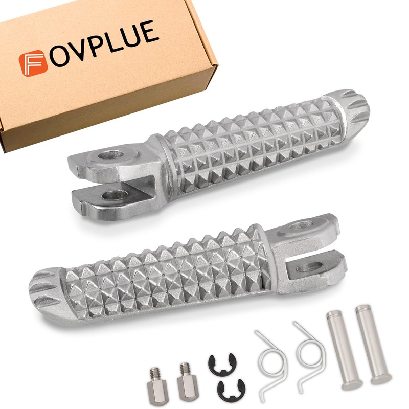 FOVPLUE Front Foot Peg Kit, Left and Right Driver/Rider Footrest