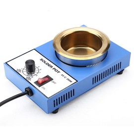 100 mm Lead-Free Solder Pot Soldering Desoldering Bath 1200 g Capacity 220 V (EU Plug) (EU Plug (300 W))