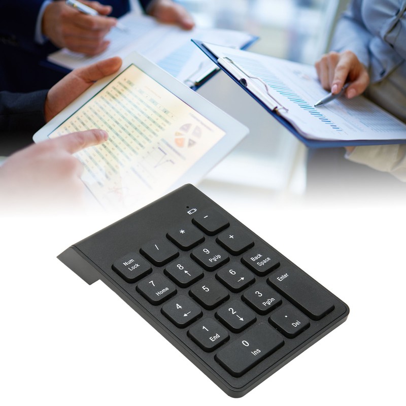 2.4G Wireless Numeric Keypad Chocolate Keys Plug and Play 18
