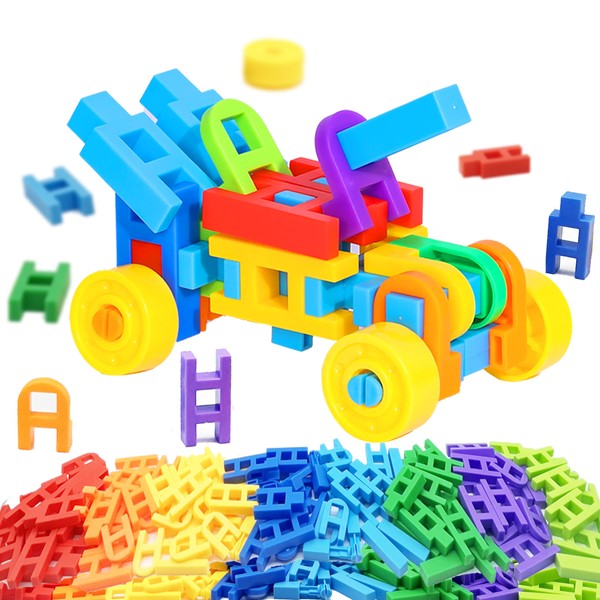 KUTOI Super Creating Plastic Building Blocks Kids Toys- Teacher Must Haves School Supplies for STEM Activities, Montessori Toys for Early Childhood Education Materials, Building Sets for 3+ Year Olds.