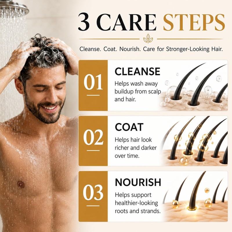 Gray Hair Reverse Bar Black Soap for Beard & Hair
