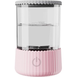 Limpiador de brochas de maquillaje eléctrico, fácil y práctico compañero viaje ABS, cepillo belleza para el hogar, herramienta secado giratorio automático