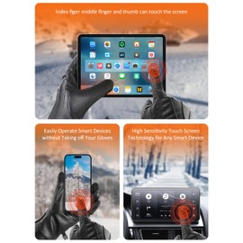 LATIT Upgraded Heated Gloves for Women Men, Rechargeable Electric Battery Heated Gloves Liners,Touchscreen Thin Waterproof Warm Gloves for Work Camping Hiking Riding Ski, Heated Gloves Rechargeable