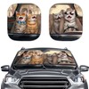 Knextrepoy Funny Cat Sun Shade for Car Windshield, 2 Pcs