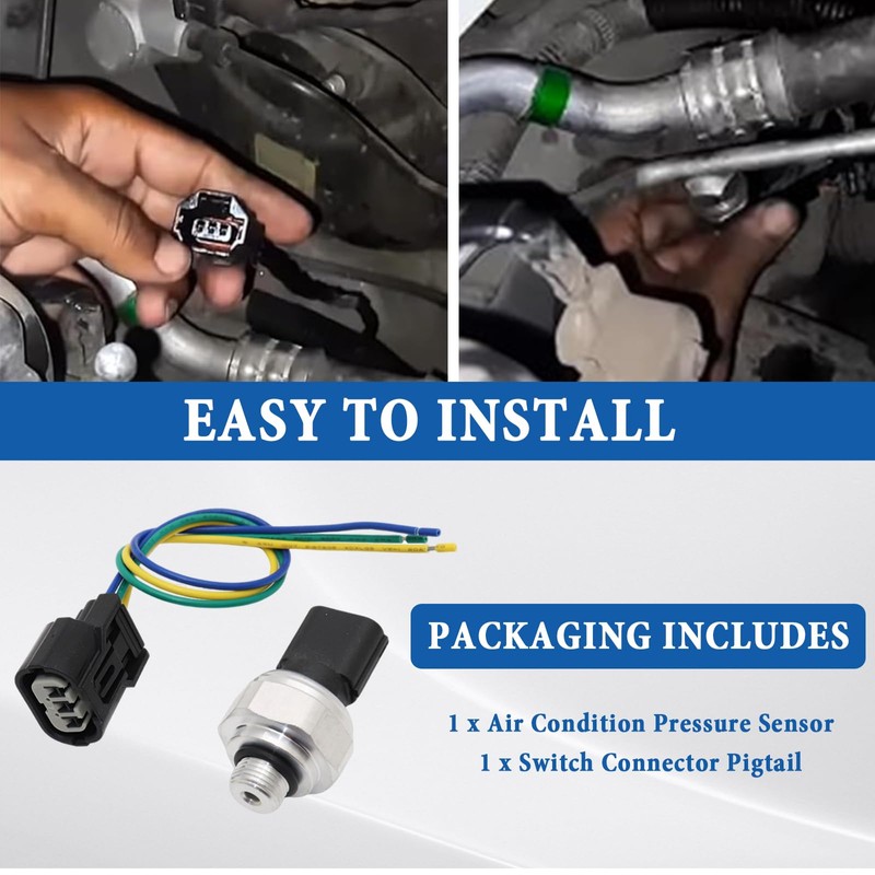 1 Pair Air Condition Pressure Sensor with Switch Connector Pigtail