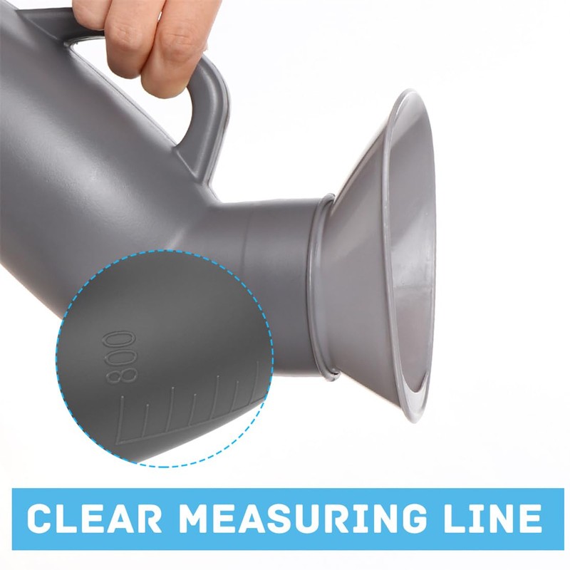 Urinal Bottle Urinals for Men 800ML Plastic Pee Bottle Portable