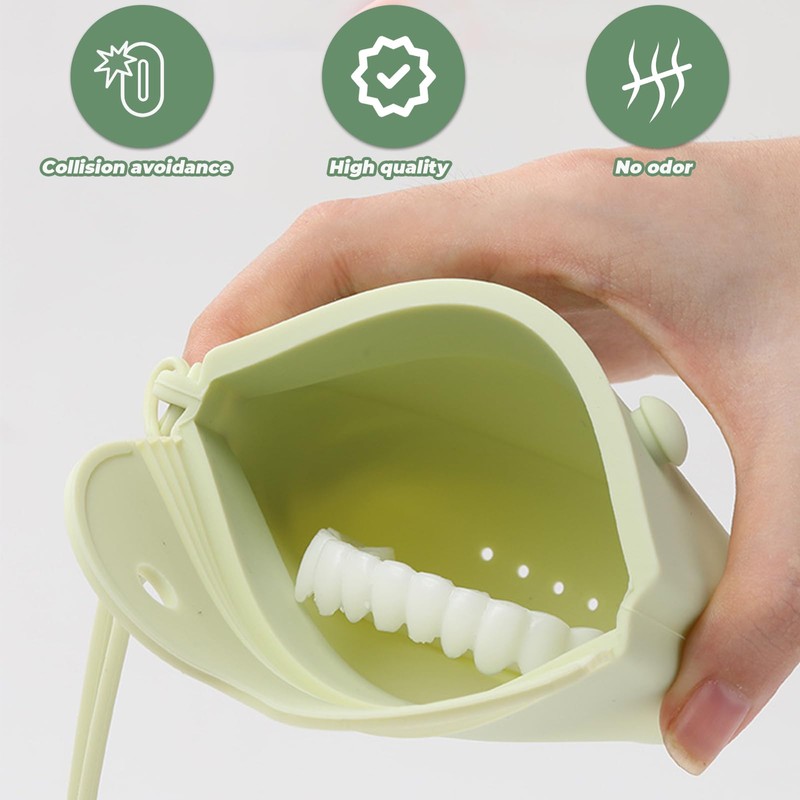 1Piece Lightweight Dustproof Portable Retainer Box Space Saving Mouth Guard