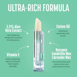 BELWEDER - x2 Protective Lip Balm with Aloe Vera, Vitamin E, Cottonseed Oil - Protect, Moisture and Regeneration of Lips - Transparent Balm for Men and Women - 2 Sticks of 3.5 g