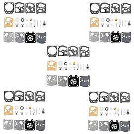 Yingshop 5pc Carburetor Diaphragm Gasket Rebuild Repair Kit Compatible for Walbro K24-WAT WT Carb WT626 WT630 WT-631 WT-640 WT-643 WT-649 WT-669 WT-670 WT-671 WT-773 WT-775 WT-866 WT-924 WT-925 WT-973