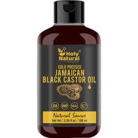 Jamaican Black Castor Oil (3.38 fl oz) Black Castor oil, Jamaican black castor oil, Traditional Handmade with Typical and Traditional roasted castor beans smell,100% Pure black Castor