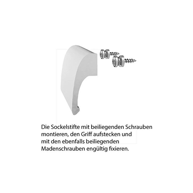 Fenster-hammer FH-'Stabil' Balcony Door Handle Balcony Pull Handle Patio Door