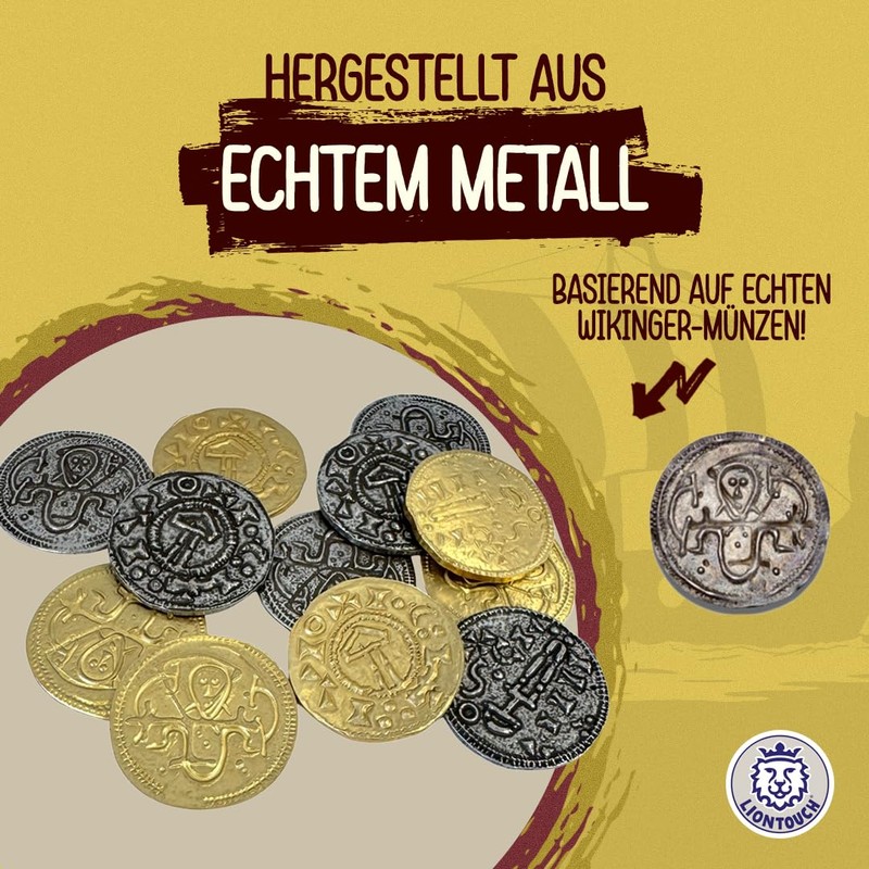 Liontouch - Viking Coin Set - 12 Pieces | Metal