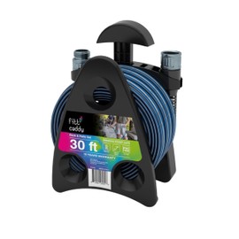 FITT HiFlo Water Hose 30ft with Caddy, Multipurpose Garden Hose with Mini Hose Reel, Easy to Use and Long-lasting Performance