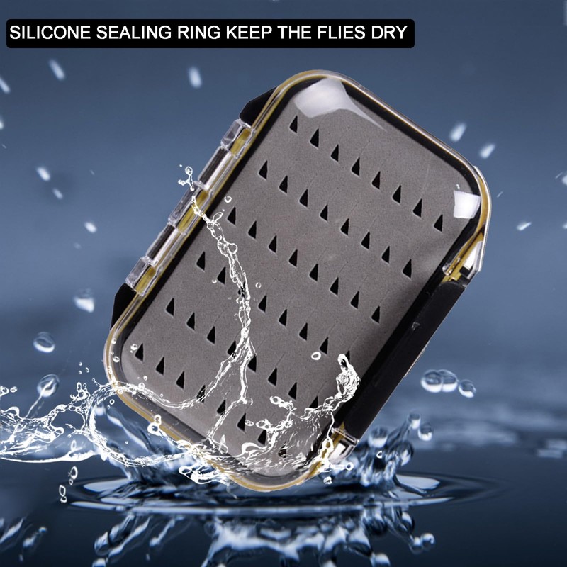 Aventik Fly Box for Fly Fishing Double Sided Waterproof Lightweight