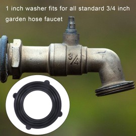 Tatuo 20 Pack Garden Hose Rubber Washers, Self Locking Tabs Keep Washer Firmly Set Inside Fittings for Garden Hose and Water Faucet | Tatuo