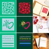 Swpeet 25Pcs Mixed Pattern Hollow Out Painting Stencils Kit, Plastic