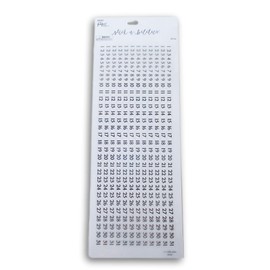 Calendar Date Number Stickers - Black Label Stickers for Scrapbooking, Planner Organization, More - 372 Pieces