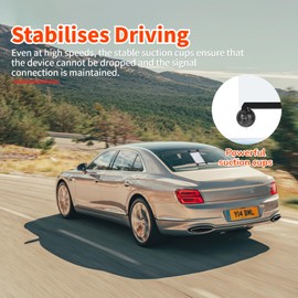 DANLIKT Starlink Mini Suction Mount for Stable Satellite Reception, Starlink Mini Car Mount for Sunroofs, Windows and Smooth Surfaces, Portable Mounting Solution with Strong Suction