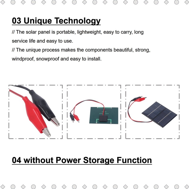 SALALIS 1.5W 12V Mini Small Solar Panel Module DIY Polysilicon