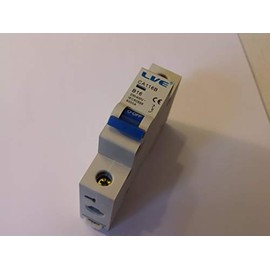 LVE 16 AMP Type B16A Live MCB Single Pole Circuit Breaker LVE CA116B