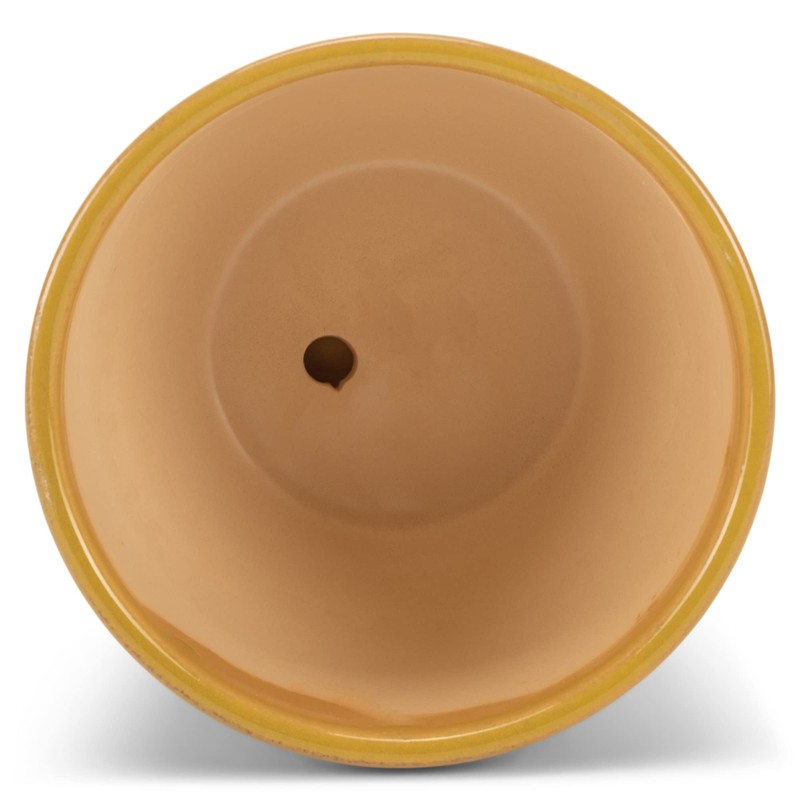 Napco Honeycomb Embossed Ceramic Pot for Indoor Plants Planter with