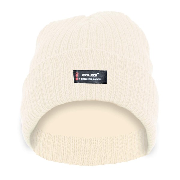 RockJock Ladies Womens Warm Winter Lined Beanie Hat with R40