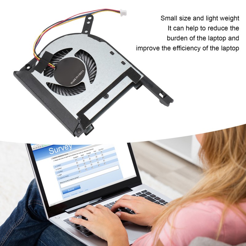 Laptop Cooling Fan 4 Pin Replacement Cooling Fan for ASUS